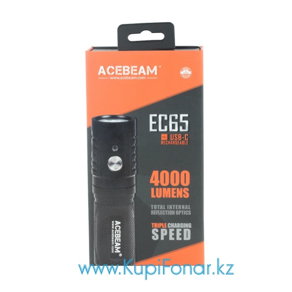 Фонарь Acebeam EC65, 4x XHP35, 4000 лм, 21700/18650, USB Type-C, полный комплект