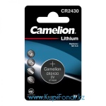 Элемент питания литиевый Camelion CR2430 3В, 1 шт в блистере (CR2430-BP1)