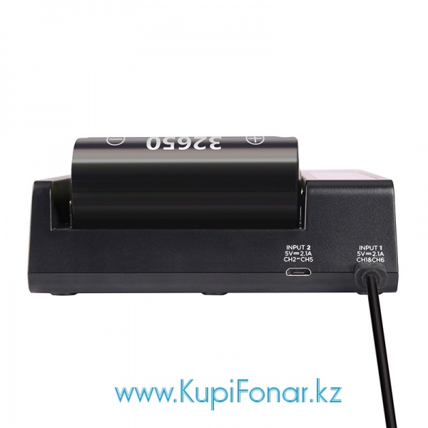 Универсальное зарядное устройство XTAR QUEEN ANT MC6 USB на 6 аккумуляторов с питанием от 2х портов USB