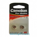Комплект батареек "таблетка" Camelion (Alkaline) , AG5 - BP2, 2 шт.