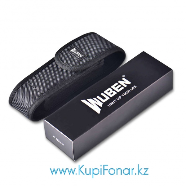 Чехол Wuben AS6, нейлон, 167x52 мм, для фонарей L60, A21, T70, T80 и др. WUBEN T80