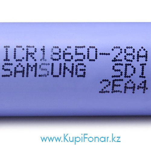 Аккумулятор 18650 Samsung 2800 мАч (ICR18650-28A), Li-ion 3,7В, 5,6А