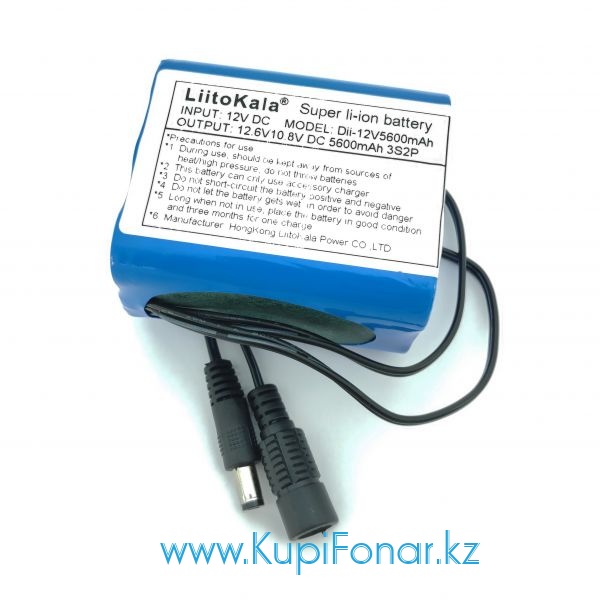   LiitoKala Dii-12V5600 (18650-3S2P) 5600 , 10.8/12.6 , Li-ion