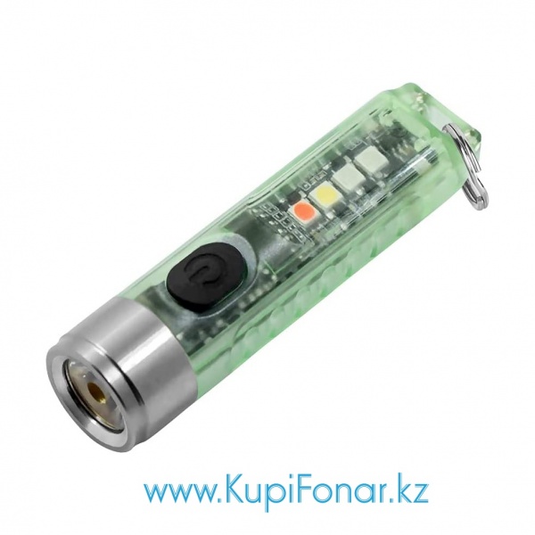 Фонарь светодиодный Vezerlezer S11-G, Luminus SST20 + Samsung 351B, 400 лм+Red+UV+Blue, 300 мАч, USB Type-C, зелёный
