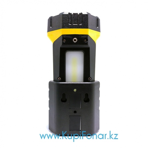 Ручной аккумуляторный прожектор Sunree TZ1200 v2 + TZ-B, 1200 лм, LED+COB+RED, Li-ion 10400 мАч, PowerBank, USB Type-C, желтый