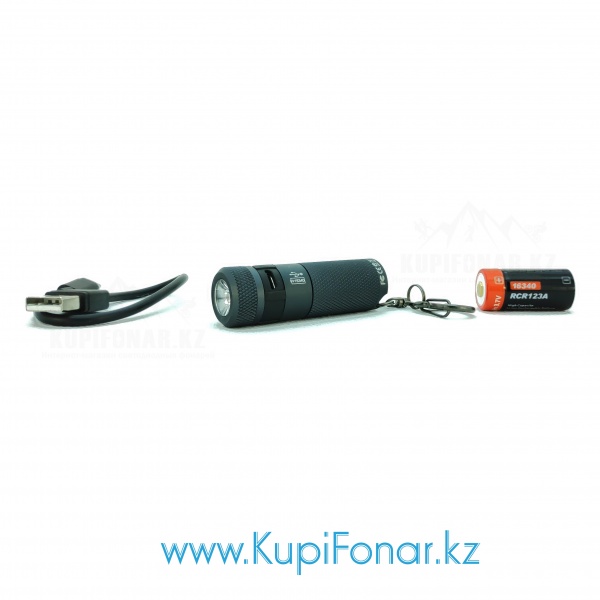 Фонарь светодиодный карманный Nicron B10, CREE XP-E2 R3, 200 лм, 1x16340, USB