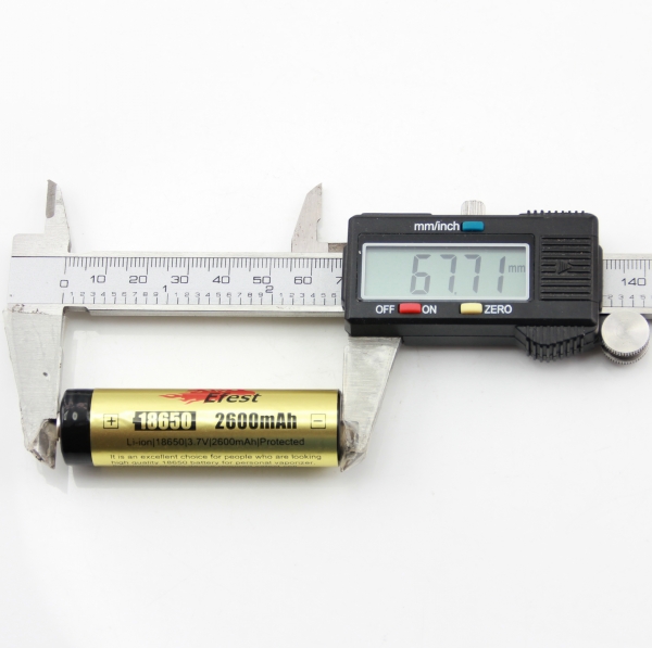 Аккумулятор 18650 Efest 2600 mah, 3,7V, Li-ion (с встроенной платой PCB 2,5/4,25 В)