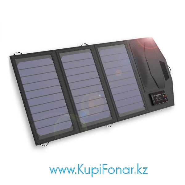 Солнечная панель Allpowers 15Вт (AP-SP-014-BLA) с аккумулятором 6000 мАч, 5В, макс. 3.5А, 2xUSB, 1xType C