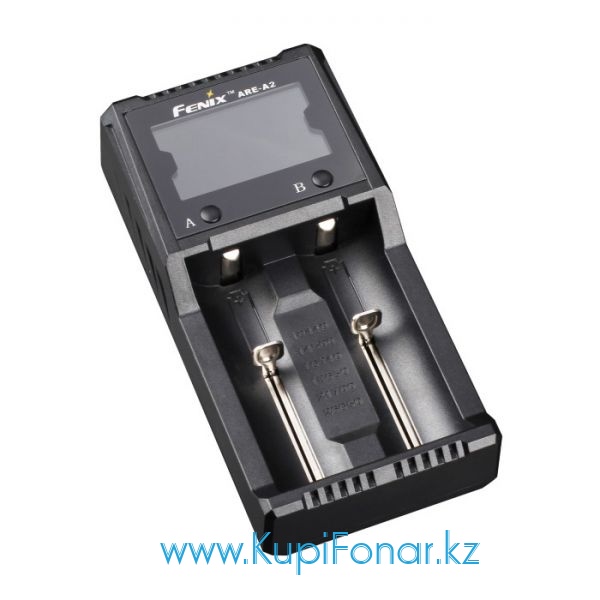 Универсальное зарядное устройство Fenix ARE-A2 на 2 аккумулятора Li-ion/Ni-MH, LCD