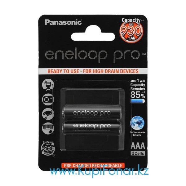  NiMH Panasonic Eneloop Pro /HR03 930, 1.2, 2   (BK-4HCDE/2BE)