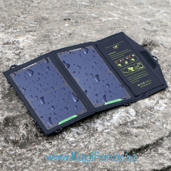 Солнечная панель Allpowers 10Вт (AP-SP5V10W), 5В, 1.6А, USB