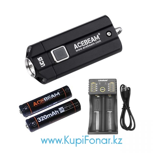  Acebeam UC15, XP-L HD+XPE2+Nichia 276A UV,  250/1000 , 2xAAA/2x10440