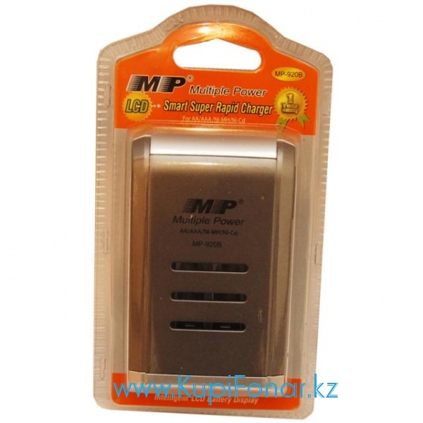 Интелектуальное зарядное устройство MP920В с led дисплеем, 4 канала заряда, для 1-4АА, или 1-4ААА