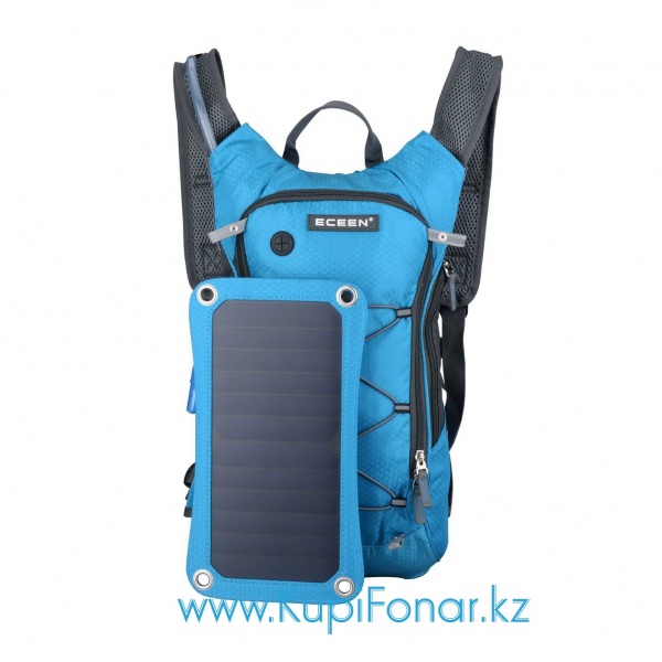 Рюкзак Eceen Smart ECE-611 с солнечной панелью 7Вт и гидратором, USB, синий
