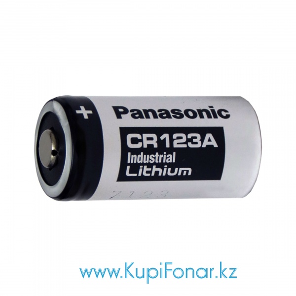 Элемент питания литиевый Panasonic CR123A Industrial (CR17345), 3В, 1550 мАч