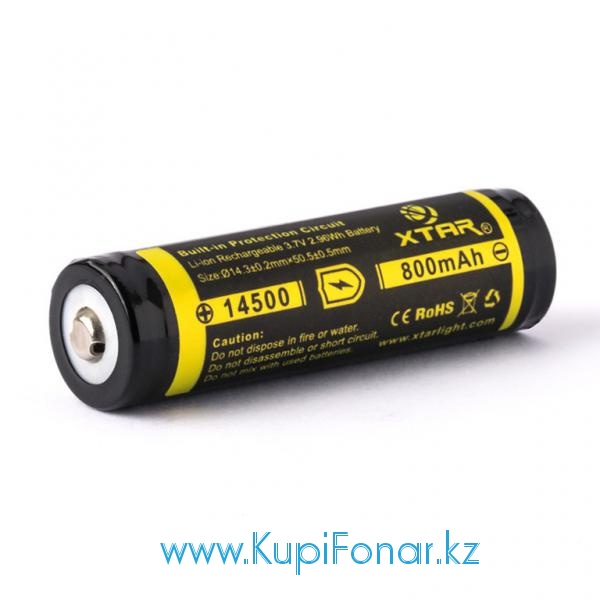  Xtar 800 mah (14500), 3,7V, Li-ion (   PCB 2,5/4,25 )