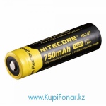 Аккумулятор 14500 Nitecore 750 мАч (NL147), 3,7V, Li-ion, защита PCB