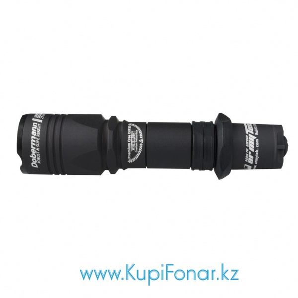 Фонарь Armytek Dobermann Pro Black, XHP35 HI, 1580 лм, 1x18650, теплый белый