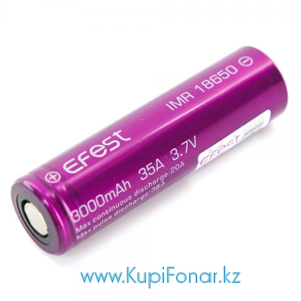  18650 Efest 3000 mah, 3,7V, Li-Mn, 35A