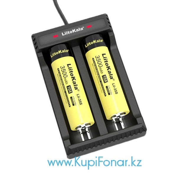 Универсальное зарядное устройство LiitoKala Lii-L2 на 2 аккумулятора Li-ion, USB