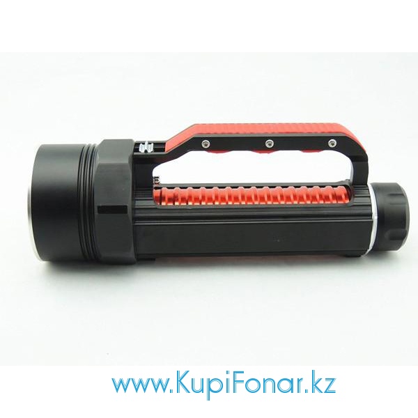 Фонарь для дайвинга LusteFire DV700, 6х CREE XM-L2, 2x32650, 3600 лм, с ручкой - красный