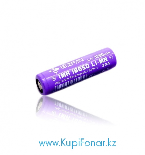 Аккумулятор Efan 18650 IMR 3200 mah 20A Purple (18650P20F), 3,7V, Li-Mn. Плоский положительный полюс.