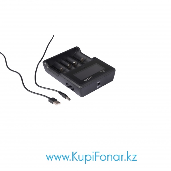 Универсальное зарядное устройство XTAR VC4 USB на 4 аккумулятора с питанием от порта USB