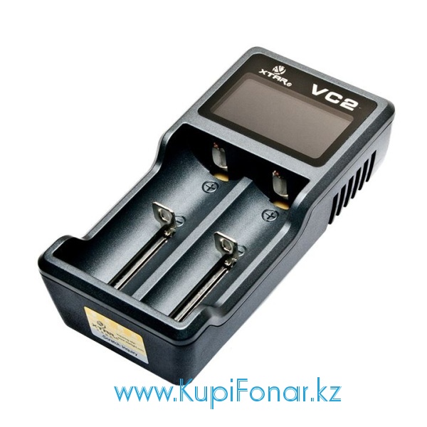Универсальное зарядное устройство XTAR VC2 USB на 2 аккумулятора с питанием от порта USB