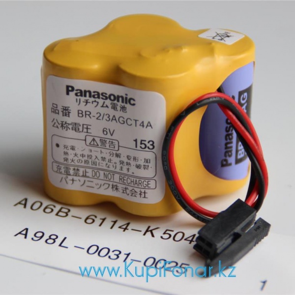 Элемент питания литиевый Panasonic BR-2/3AGCT4A 6В, 2900мАч, с коннектором (4xBR-2/3AG)