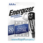    AAA/FR03 Energizer ULTIMATE LITHIUM, 4    (AAA4, L92)