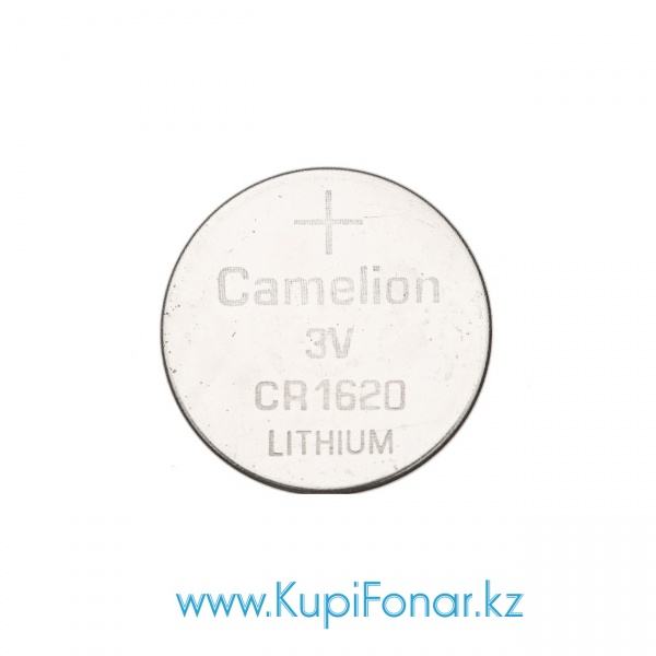 Элемент питания литиевый Camelion CR1620 3В, 1 шт в блистере (CR1620-BP1)