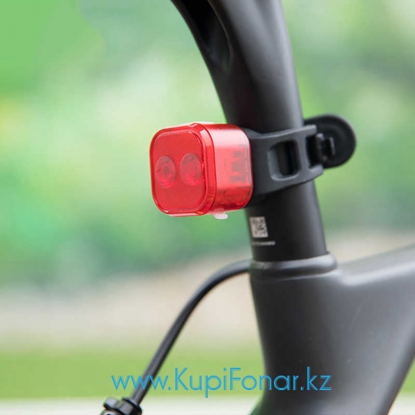 Фонарь велосипедный Gaciron W07R, 15 лм, 2xLED, 200 мАч, USB, красный