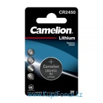 Элемент питания литиевый Camelion CR2450 3В, 1 шт в блистере (CR2450-BP1)