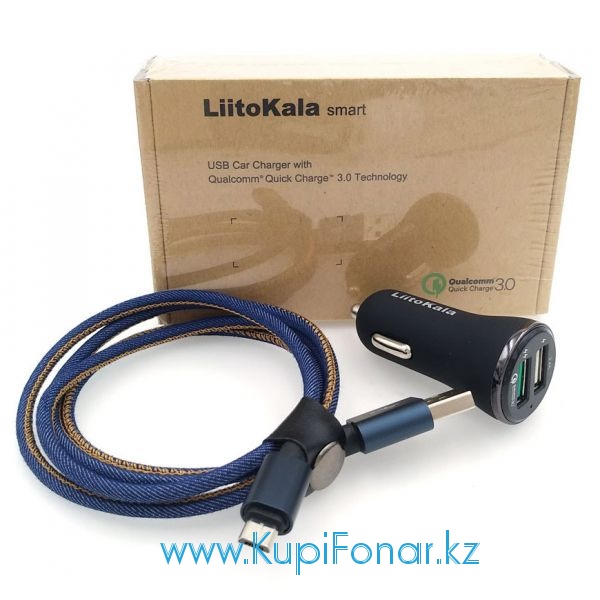  USB 3.0 LiitoKala CC-37   12, 2xUSB 2.4A,   microUSB