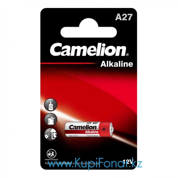 Элемент питания Camelion A27 12В, 1шт в блистере (A27-BP1, LR27A BL-1)