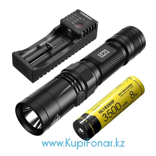  Nitecore EC23+NL1835HP+Lii-100, CREE XHP35 HD E2, 1800 , 1x18650/2xCR123,  