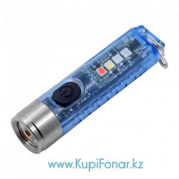 Фонарь светодиодный Vezerlezer S11-B, Luminus SST20 + Samsung 351B, 400 лм+Red+UV+Blue, 300 мАч, USB Type-C, синий