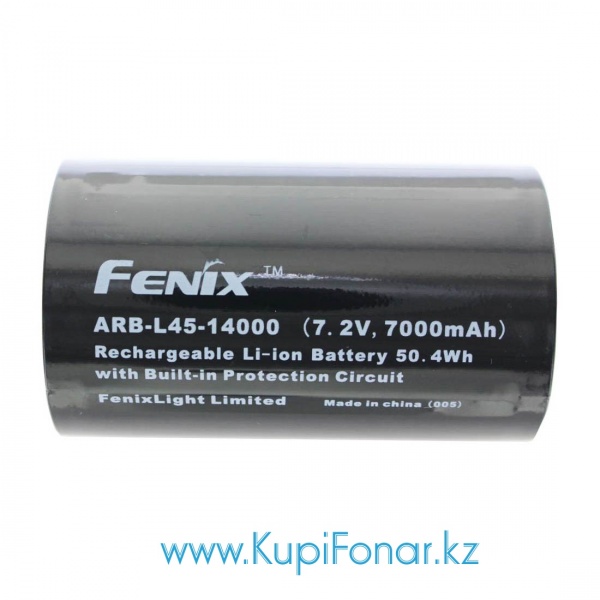 Аккумулятор Li-ion Fenix ARB-L45-14000, 7000 мАч, 7,2В, с платой защиты, для фонарей TK72R, WT50R