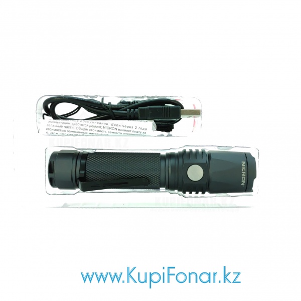 Фонарь светодиодный аккумуляторный Nicron B62, CREE XP-L HD V5, 950 лм (10W), 1x18650, USB