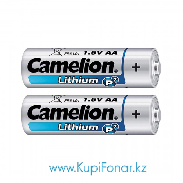 Элемент питания литиевый Camelion Lithium P7 AA 1.5В, 2шт в блистере (FR6-BP2)