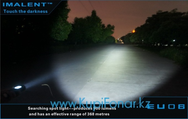 Универсальный светодиодный фонарь Imalent EU06 900 лм, 1xCREE XM-L2, 1x18650, 2xCR123A, управление тач-дисплеем