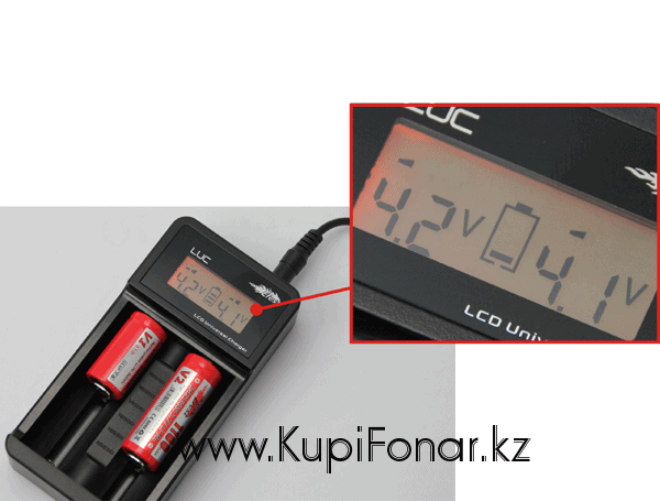 Универсальное интеллектуальное зарядное устройство Efest LUC V2 на 2 аккумулятора