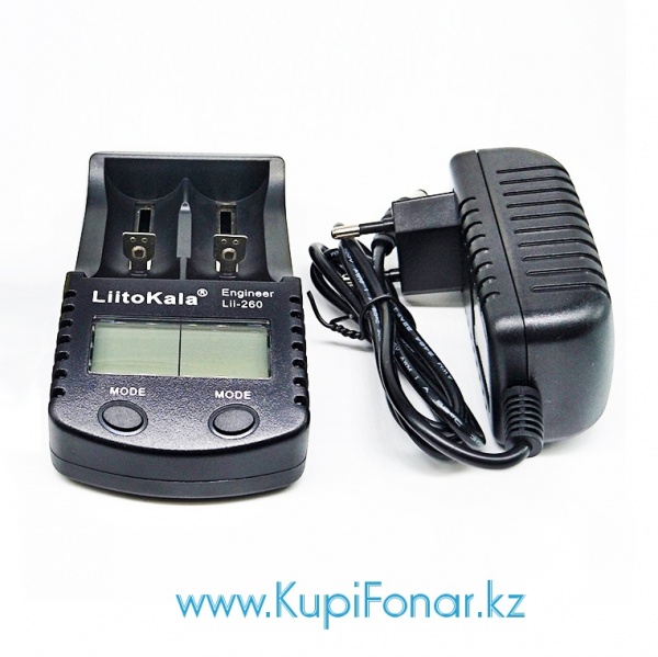 Зарядное устройство LiitoKala Engineer Lii-260 на 2 аккумулятора Li-ion, LCD