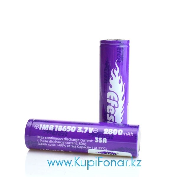  18650 Efest IMR 2800 mah, 3,7V, Li-Mn, 35A. !