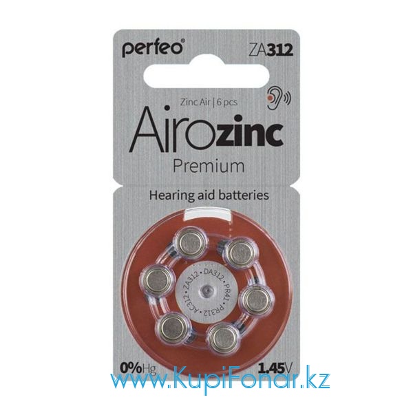   Zinc-Air Perfeo ZA312 1.45, 6    (PF ZA312/6BL)