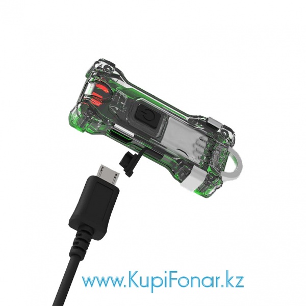 Фонарь Armytek Zippy ES WR, 120 лм (LH351B) + 30 лм RED, Li-pol 100мАч, USB, зелёный