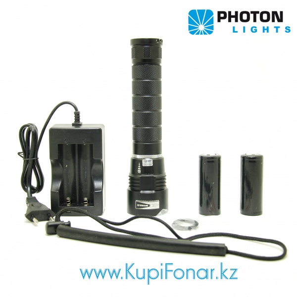 Подводный фонарь Photon DV08, 3х CREE XM-L2 L2, 2x26650, 2500 лм, полный комплект