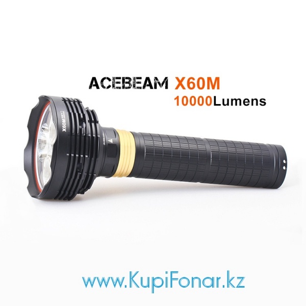 Фонарь Acebeam X60M 3x CREE MT-G2 Q0 10000 лм, 6x18650 (IMR Hi-amp)