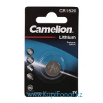 Элемент питания литиевый Camelion CR1620 3В, 1 шт в блистере (CR1620-BP1)