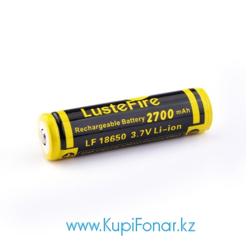 Аккумулятор LusteFire 2700 mah, 3,7V, Li-ion (с встроенной платой PCB 2,75/4,2 В)